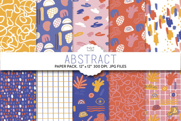 Abstract Digital Paper, Abstract Shapes