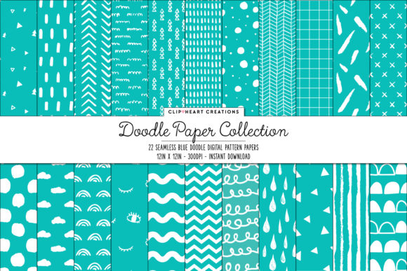 Aqua Scandi Seamless Digital Papers: A Strategic Design Resource for Modern Creatives