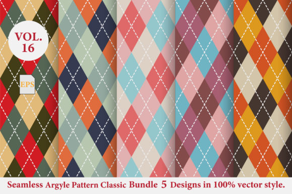 Argyle Classic Pattern Bundle Vol.16: A Strategic Design Resource for Professionals and Creators
