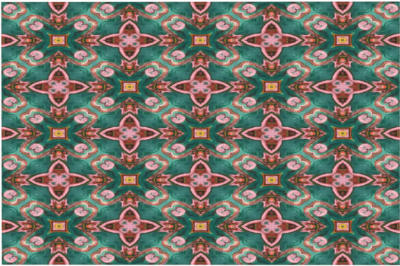 Flowers Pattern and a Flower Garden with Pink Flowers