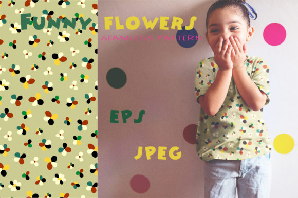 Funny Flowers Confetti Pattern: A Trendy Addition to Modern Design