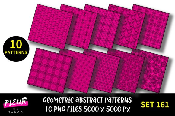Geometric Pattern Digital Papers Set 161