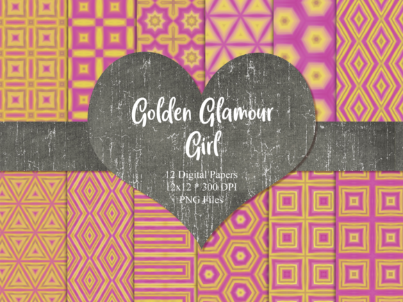 Golden Glamour Girl Digital Paper: A Versatile Tool for Modern Creativity