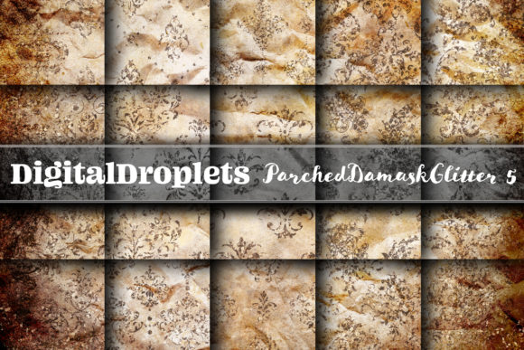 Parched Damask Glitter Vol. 5 BONUS: A Creative Essential for Artists and Crafters