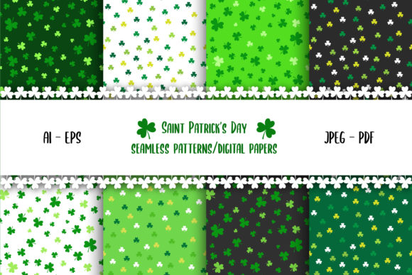 Saint Patrick’s Day Digital Paper Vector: A Creative Resource for Designers and Enthusiasts