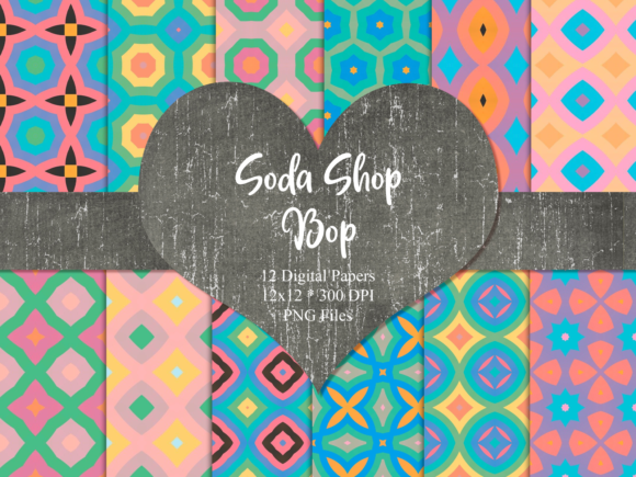 Soda Shop Bop Digital Papers: A Creative Tool for Modern Crafting Workflows