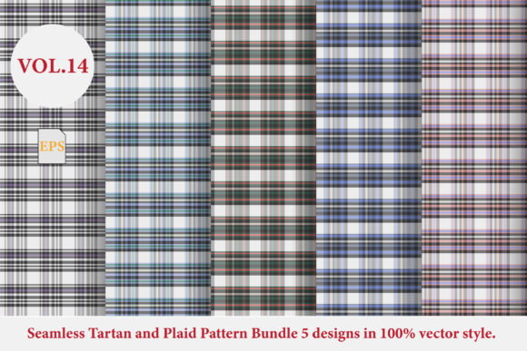 Tartan and Plaid Pattern Bundle Vol.14
