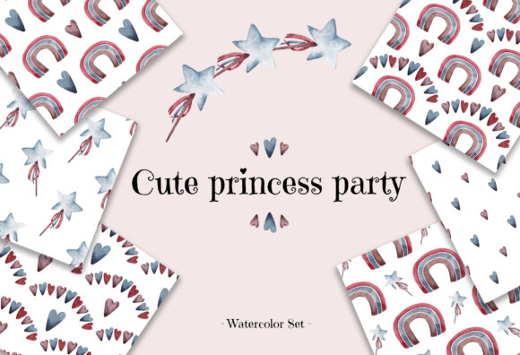 Watercolor Set Princess Party: A Creative Resource for Designers and Educators